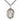 Sterling Silver Our Lady of Peace Medal Necklace, 1 x 3/4 inch pendant on 24 inch chain, handmade in USA by Bliss