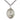 Sterling silver St. Alice patron saint medal necklace with 24 inch curb chain, handcrafted by Bliss