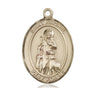 14kt Solid Gold St. Rachel Catholic Patron Saint Medal Pendant 1 inch by 3/4 inch Handcrafted by Bliss Manufacturing USA