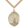 14kt Gold Filled St. Rebecca Patron Saint Medal Necklace 1x3/4 inch with 24 inch chain by Bliss