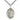 Sterling silver St. Aaron patron saint medal necklace with 24 inch curb chain, handcrafted by Bliss