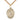 14kt gold filled St. Grace patron saint medal necklace, 1 x 3/4 inch medal, 24 inch curb chain, Bliss USA