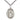 Sterling Silver St. Austin Augustine Catholic patron saint medal necklace, 1 inch pendant on 24 inch chain, handcrafted by Bliss Manufacturing USA