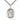 Sterling Silver St. Isaiah Patron Saint Medal Necklace 1 inch x 3/4 inch with 24 inch Chain by Bliss