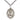 Sterling Silver Our Lady of San Juan Catholic Medal Necklace 1 inch by 3/4 inch on 24 inch Chain by Bliss Manufacturing