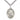 Sterling silver St. Bernard of Montjoux patron saint medal necklace, 1 inch pendant, 24 inch curb chain, handcrafted by Bliss USA