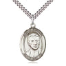 Sterling Silver St. Eugene de Mazenod Patron Saint Medal Necklace 1 x 3/4 inch with 24 inch Chain by Bliss