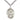 Sterling Silver St. Colette Patron Saint Medal Necklace 1 x 3/4 inch with 24 inch Chain by Bliss