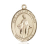14kt solid gold Our Lady of Africa medal pendant, 1 inch by 3/4 inch, handcrafted by Bliss Manufacturing