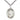 Sterling silver St. Bruno patron saint medal necklace, 1 inch pendant, 24 inch curb chain, handcrafted by Bliss USA