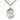 Sterling Silver St. Sharbel patron saint medal necklace with 24 inch chain by Bliss Manufacturing USA