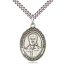Sterling silver Blessed Pier Giorgio Frassati patron saint medal necklace with 24 inch chain by Bliss