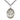 Sterling Silver St. Gabriel Possenti Patron Saint Medal Necklace 1x3/4 inch pendant on 24 inch chain by Bliss