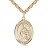 14kt Gold Filled St. Angela Merici patron saint medal necklace with 24 inch chain by Bliss Manufacturing