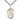 Sterling Silver St. Angela Merici patron saint medal pendant necklace, 1 inch by 3/4 inch with 24 inch chain, handcrafted by Bliss Manufacturing