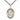 Sterling Silver Our Lady of Lourdes Medal Necklace 1 inch pendant on 24 inch chain by Bliss