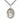 Sterling silver Our Lady of Consolation medal necklace 1 x 3/4 inch on 24 inch chain by Bliss