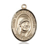 14kt Solid Gold Blessed Mother Teresa Medal Pendant 1 inch by 3/4 inch Medium Size Handcrafted by Bliss