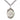 Sterling silver St. Athanasius patron saint medal necklace with 24 inch curb chain, handcrafted by Bliss USA