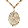 14kt Gold Filled St. Lidwina of Schiedam Patron Saint Medal Necklace with 24 inch Chain by Bliss Manufacturing