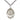 Sterling Silver St. Lidwina of Schiedam Patron Saint Medal Necklace 1 inch x 3/4 inch with 24 inch chain by Bliss