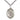 Sterling Silver St. Fiacre Patron Saint Medal Necklace 1 inch by 3/4 inch with 24 inch chain by Bliss