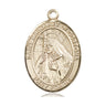 14kt Solid Gold St. Margaret of Cortona patron saint medal pendant 1x3/4 inch handcrafted by Bliss