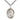 Sterling silver St. Bede the Venerable medium patron saint medal necklace with 24 inch chain handcrafted by Bliss USA
