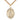 Medium 14kt Gold Filled Our Lady of Victory Medal Necklace 1 inch by 3/4 inch on 24 inch chain by Bliss