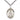 Sterling Silver Our Lady of Victory Medal Necklace 1x3/4 inch pendant on 24 inch chain by Bliss Manufacturing