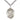 Sterling Silver St. Rosalia patron saint medal necklace with 24 inch chain, 1 x 3/4 inch pendant, handcrafted by Bliss Manufacturing USA