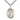 Sterling Silver St. Roch patron saint medal necklace with 24 inch chain, 1 x 3/4 inch pendant, handcrafted by Bliss Manufacturing USA