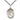 Sterling Silver St. Olivia Patron Saint Medal Necklace 1 inch by 3/4 inch with 24 inch chain by Bliss