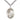 Sterling Silver St. Amelia Patron Saint Medal Necklace 1 inch x 3/4 inch Medium 24 inch Chain Bliss