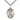 Sterling Silver St. Ronan Patron Saint Medal Necklace 1x3/4 inch pendant on 24 inch chain by Bliss Manufacturing