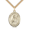 14kt Gold Filled St. Malachy O'More Catholic patron saint medal necklace with 24 inch chain by Bliss Manufacturing