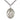 Sterling Silver St. Anthony of Egypt Patron Saint Medal Necklace 1x3/4 inch pendant 24 inch chain by Bliss