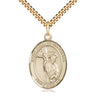 14kt Gold Filled St. Paul of the Cross Patron Saint Medal Necklace 1x3/4 inch 24 inch Chain Bliss