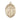 14kt Solid Gold St. Columbanus Catholic Medal Pendant 1x3/4 inches Bliss Manufacturing USA