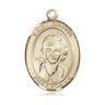 14kt Solid Gold St. Gianna Beretta Molla Medal Pendant 1 inch by 3/4 inch - Handcrafted by Bliss Manufacturing