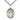 Sterling Silver St. Wolfgang Patron Saint Medal Necklace 1x3/4 inch with 24 inch Chain by Bliss
