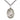 Sterling Silver St. Edburga of Winchester Patron Saint Medal Necklace 1 inch by 3/4 inch on 24 inch Chain by Bliss