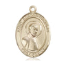 14kt Solid Gold St. Edmund Campion Patron Saint Medal Pendant 1 inch by 3/4 inch Handcrafted by Bliss