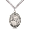 Sterling silver St. Edmund Campion patron saint medal necklace with 24 inch chain by Bliss Manufacturing