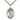 Sterling silver St. Regina patron saint medal necklace with 1x3/4 inch pendant on 24 inch chain by Bliss