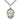 Sterling Silver St. Catherine of Sweden Patron Saint Medal Necklace 1 inch by 3/4 inch with 24 inch chain by Bliss