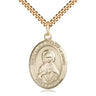 14kt Gold Filled Immaculate Heart of Mary Medal Necklace 1x3/4 inches on 24 inch chain by Bliss