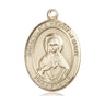 14kt Solid Gold Immaculate Heart of Mary Medal Pendant 1x3/4 inches handcrafted by Bliss