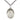 Sterling silver Immaculate Heart of Mary medal necklace 1 x 3/4 inch pendant 24 inch chain by Bliss