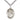 Sterling Silver St. Nimatullah patron saint medal necklace with 24 inch curb chain, handcrafted by Bliss USA